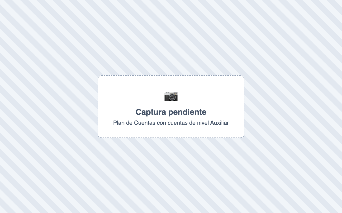 Plan de Cuentas con cuentas de nivel Auxiliar