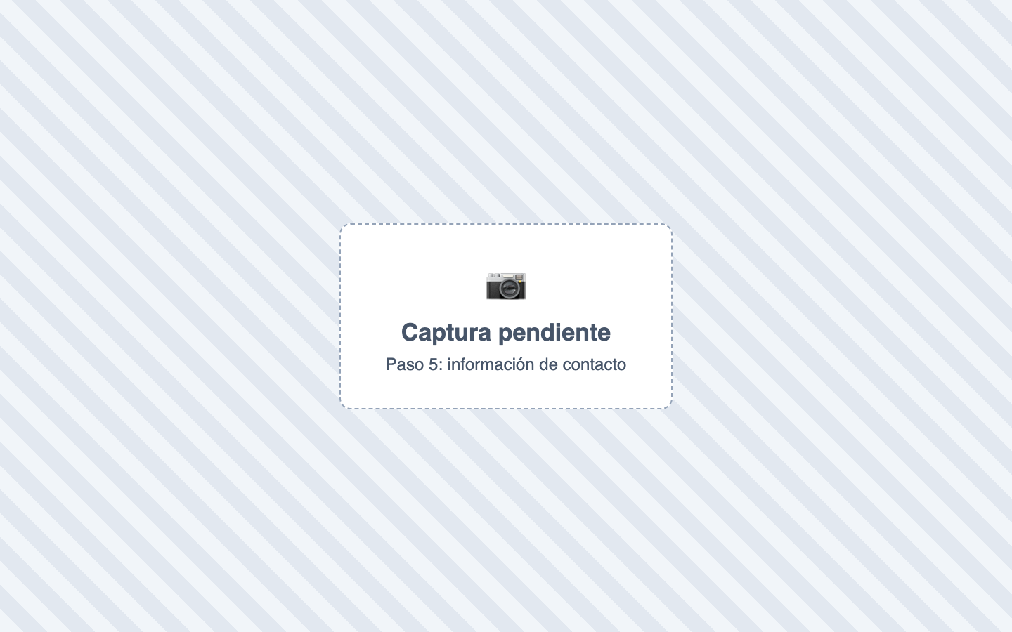 Paso 5: información de contacto