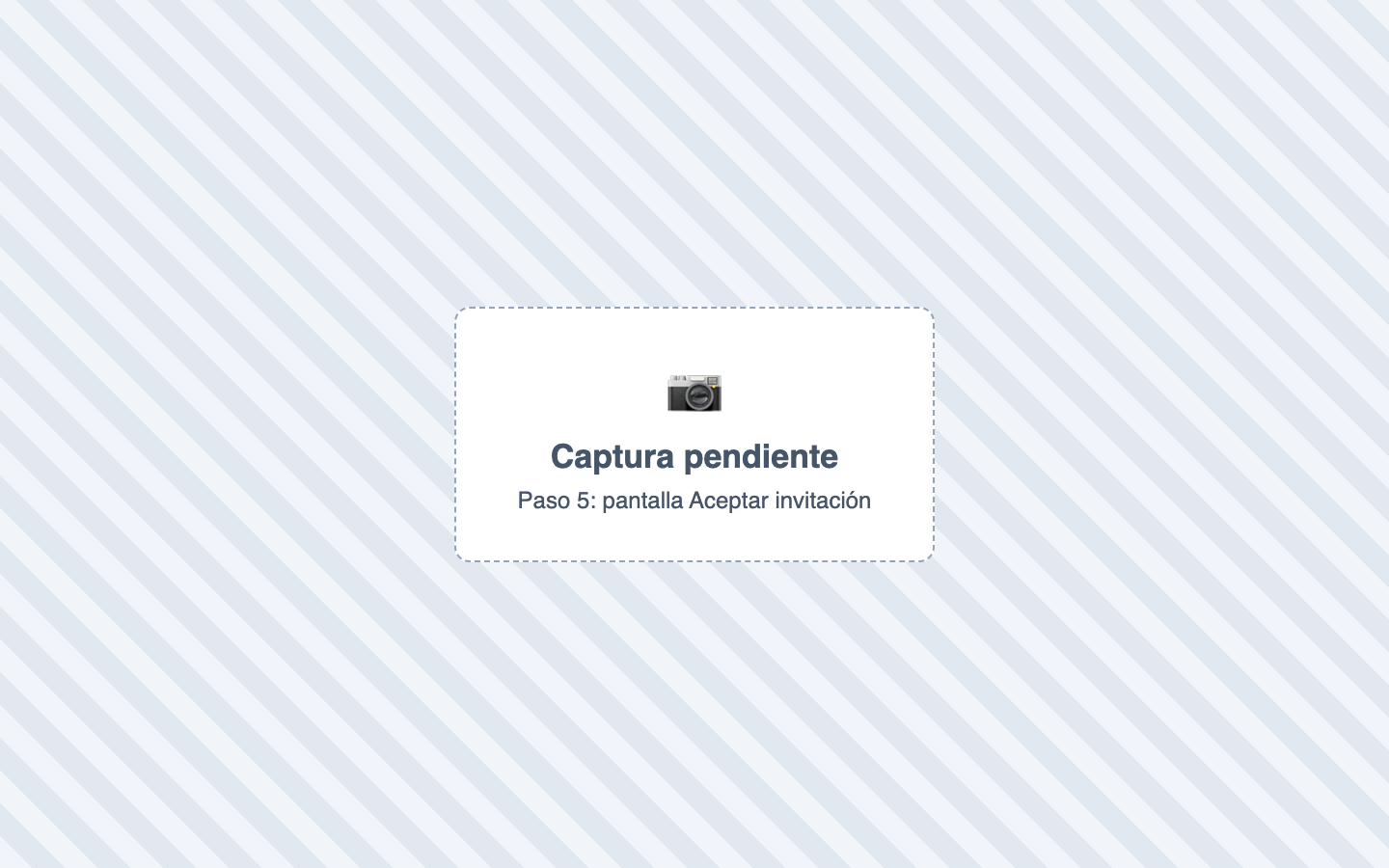 Paso 5: pantalla Aceptar invitación