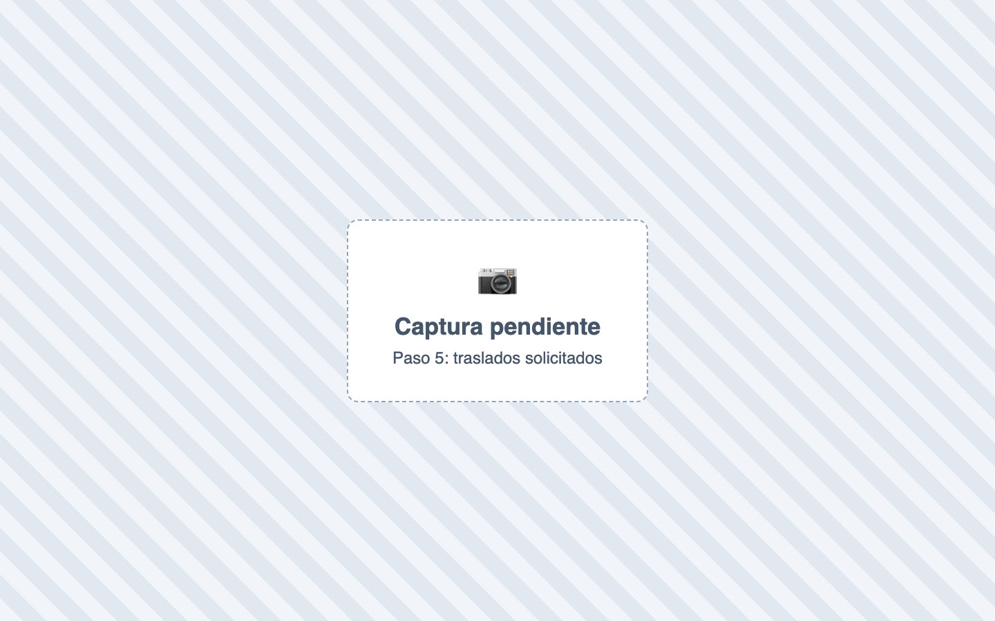 Paso 5: traslados solicitados