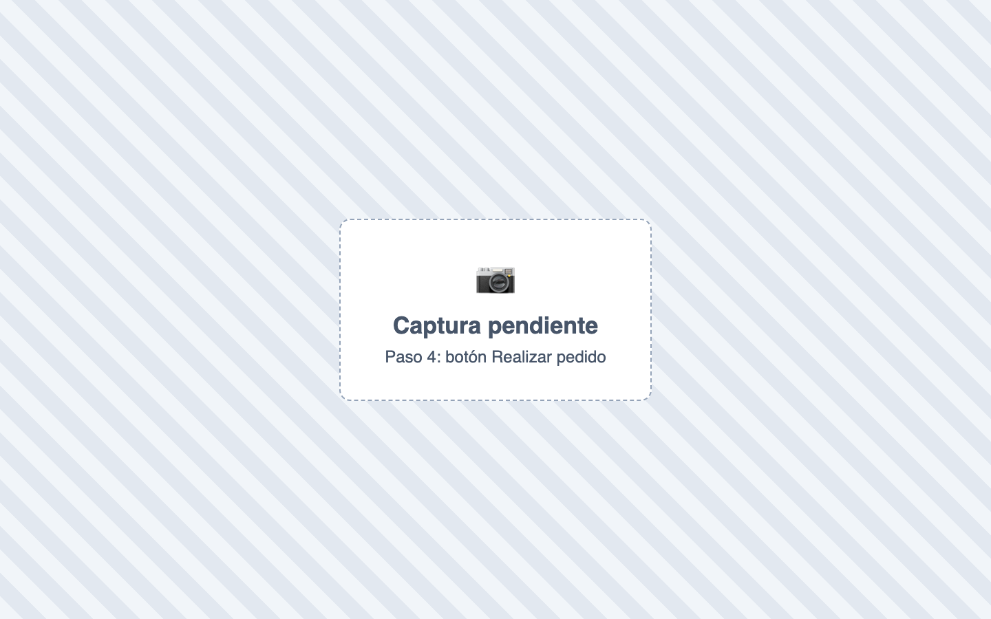 Paso 4: botón Realizar pedido